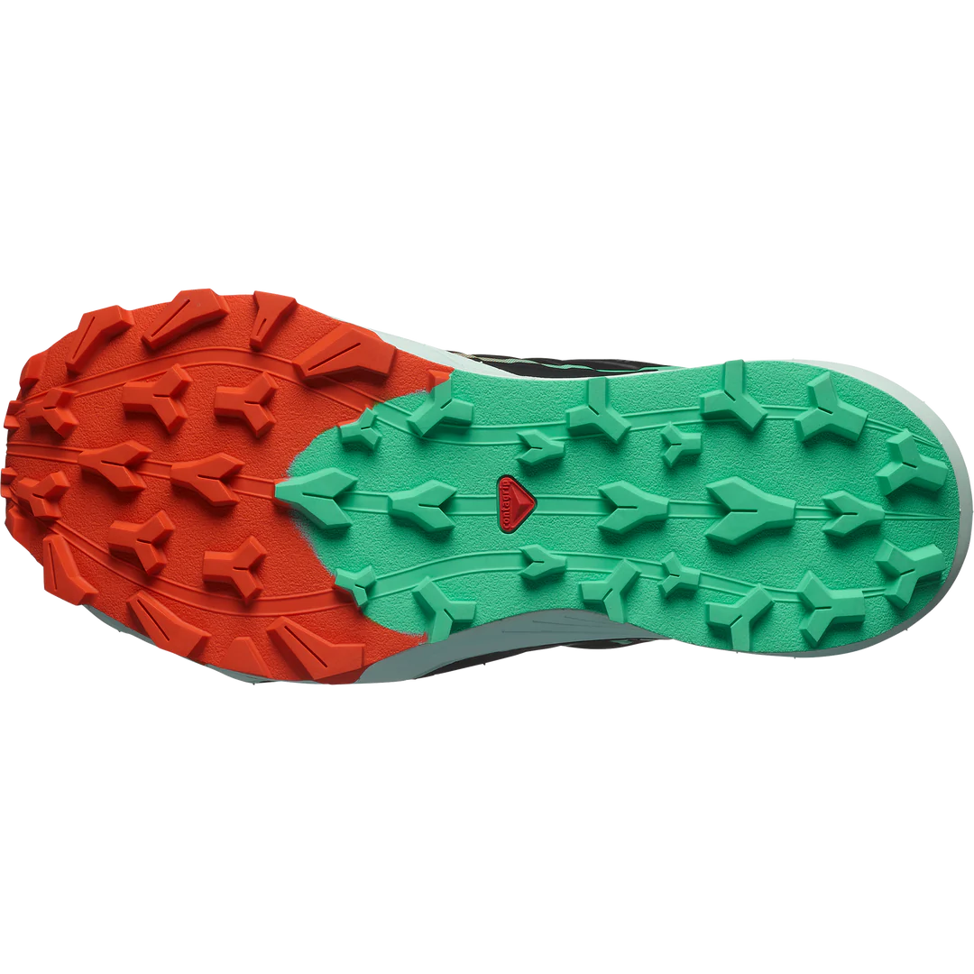 Salomon Thundercross Shoes (Women's) - Black/Cherry Tomato/Electric Green - Find Your Feet Australia Hobart Launceston Tasmania