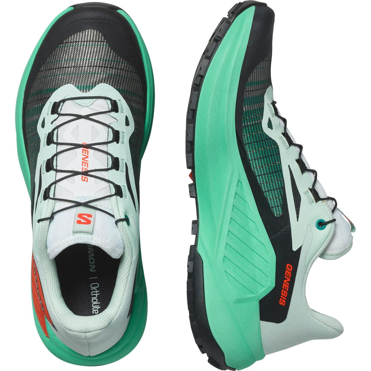 Salomon Genesis (Women's) - Bay/Electric Green/Cherry Tomato - Find Your Feet Australia Hobart Launceston Tasmania