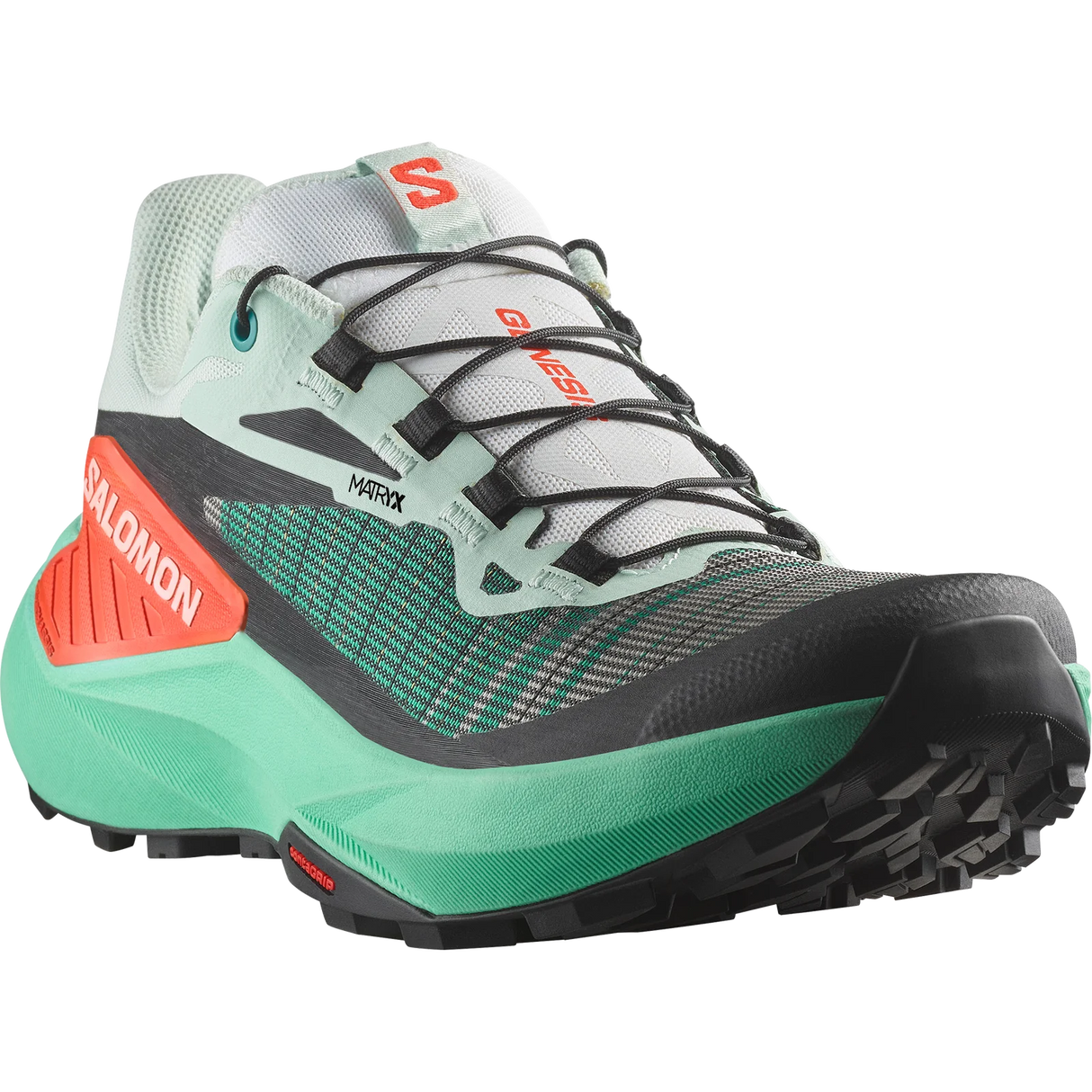 Salomon Genesis (Women's) - Bay/Electric Green/Cherry Tomato - Find Your Feet Australia Hobart Launceston Tasmania