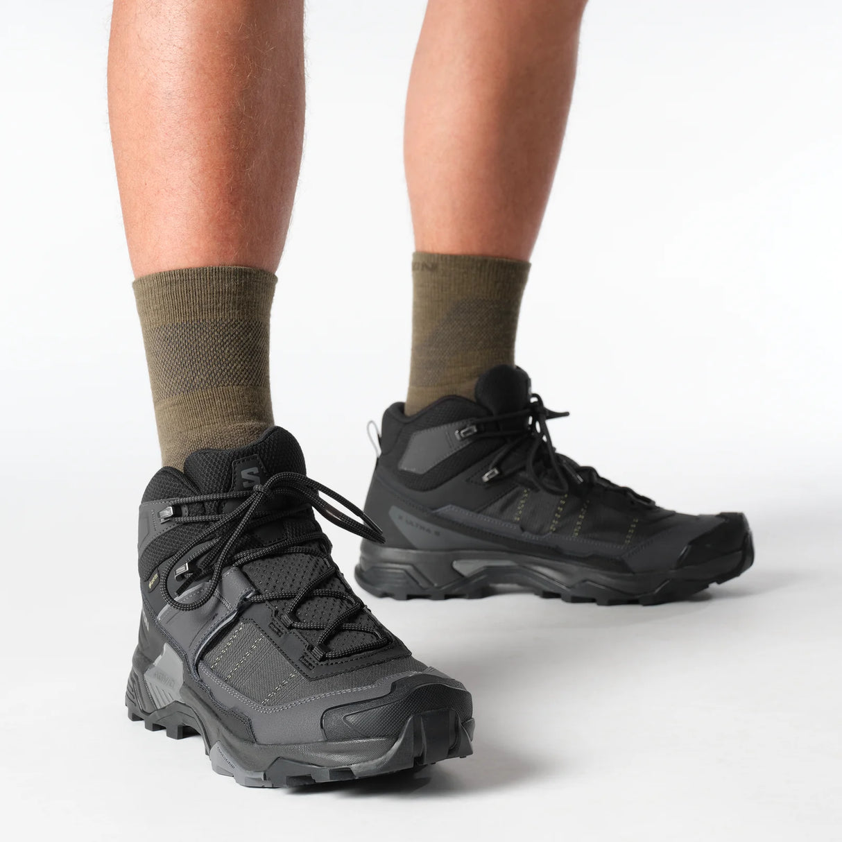 Salomon X Ultra 5 Mid GORE-TEX (Men's) - Black/Asphalt/Castlerock - Find Your Feet Australia Hobart Launceston Tasmania