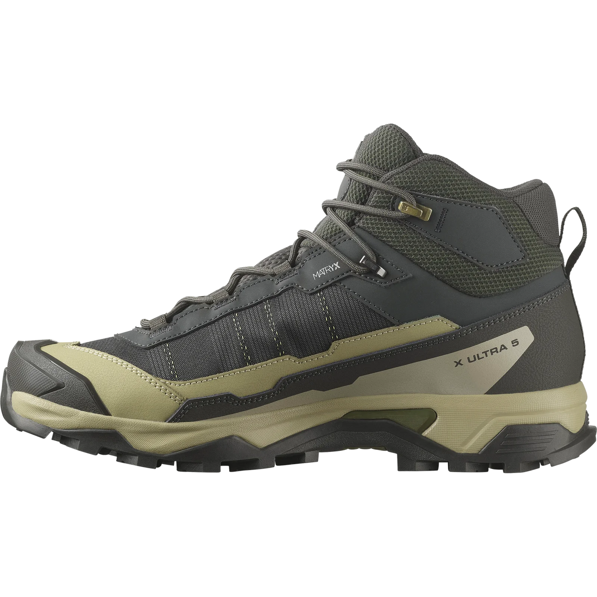 Salomon X Ultra 5 Mid GORE-TEX (Men's) - Peat/Gray Green/Blue Nights - Find Your Feet Australia Hobart Launceston Tasmania