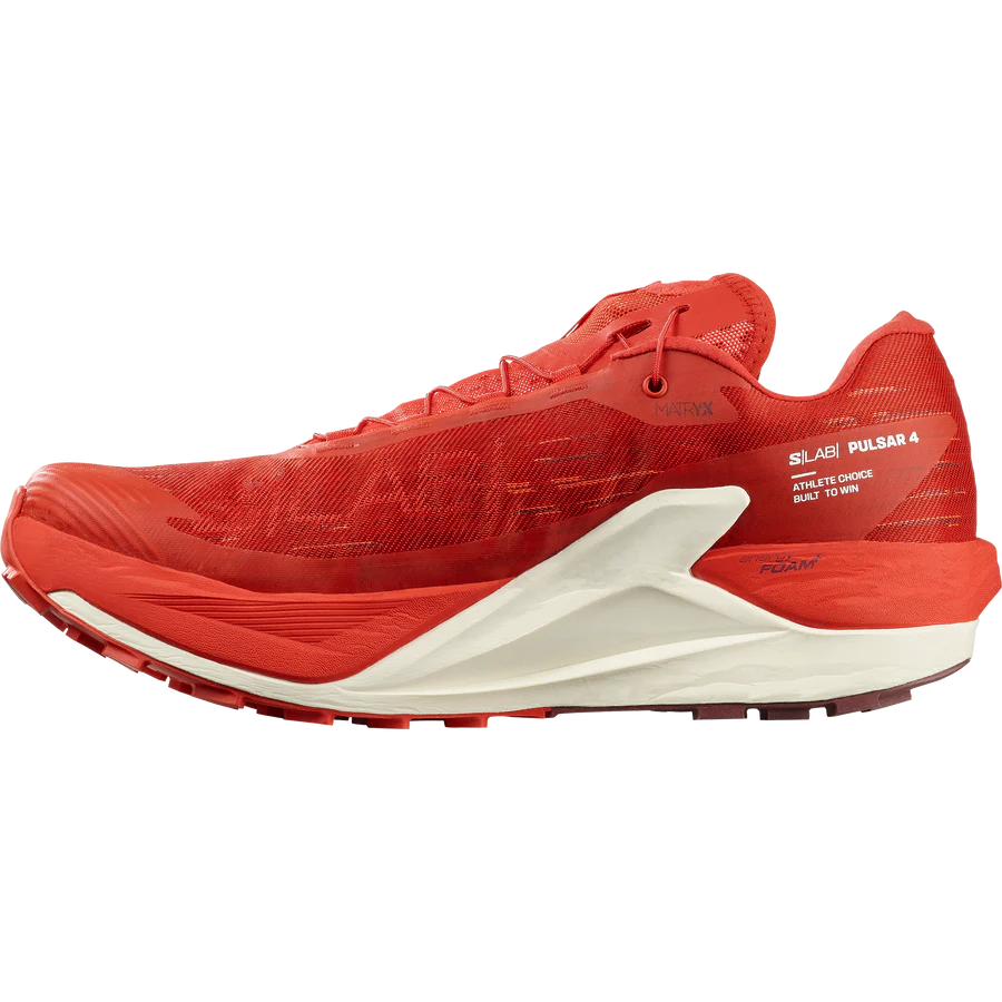 Salomon S/LAB Pulsar 4 (Unisex) - Fiery Red/Vanilla Ice/Andorra - Find Your Feet Australia Hobart Launceston Tasmania