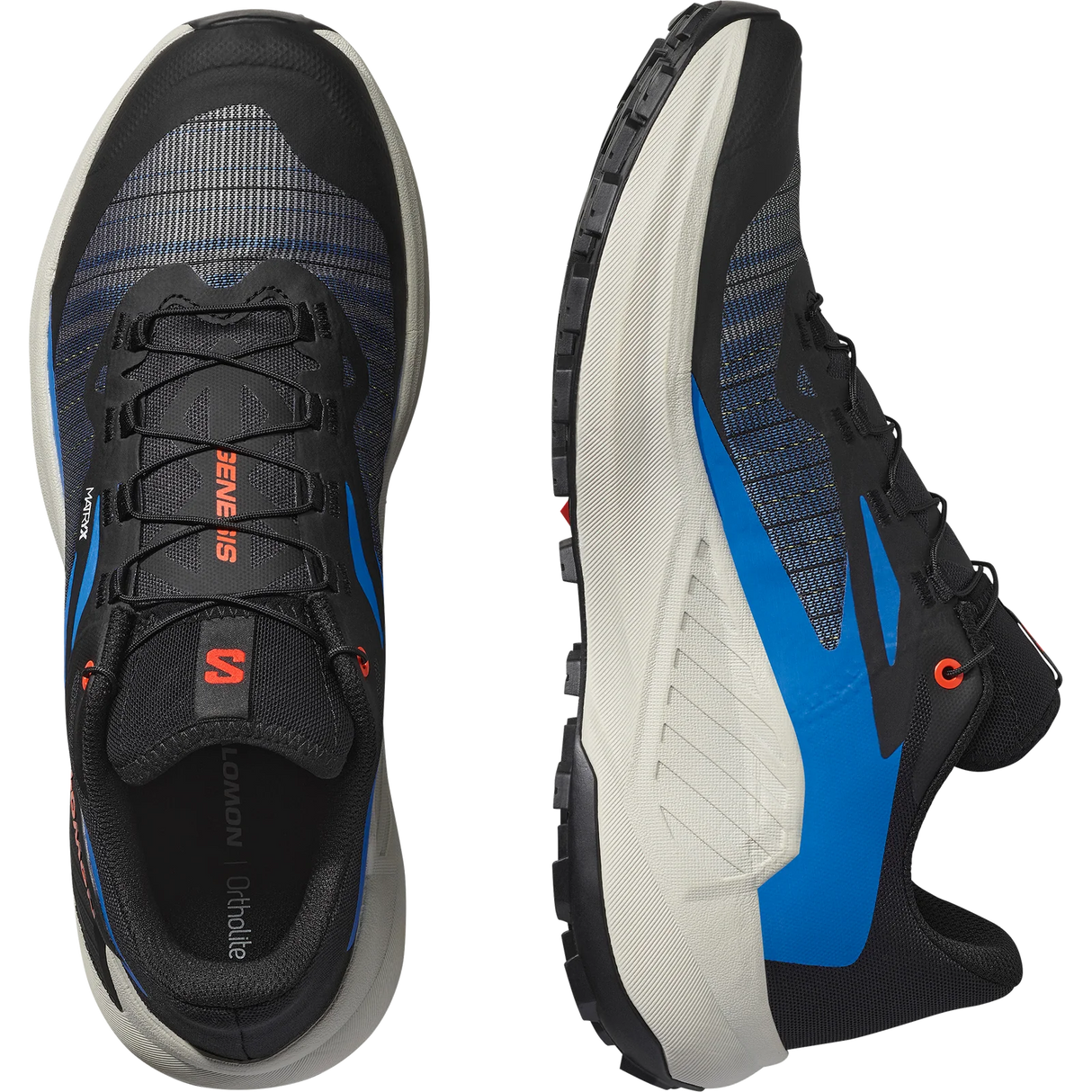Salomon Genesis (Men's) - Black/French Blue/Cherry Tomato - Find Your Feet Australia Hobart Launceston Tasmania