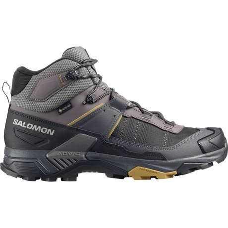 Salomon X Ultra 5 Mid GORE-TEX Boots (Men's) - Dark Gull Grey/Asphalt/Willow