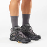 Salomon X Ultra 5 Mid GORE-TEX Boots (Men's) - Dark Gull Grey/Asphalt/Willow
