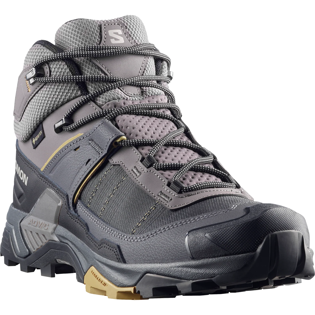 Salomon X Ultra 5 Mid GORE-TEX Boots (Men's) - Dark Gull Grey/Asphalt/Willow