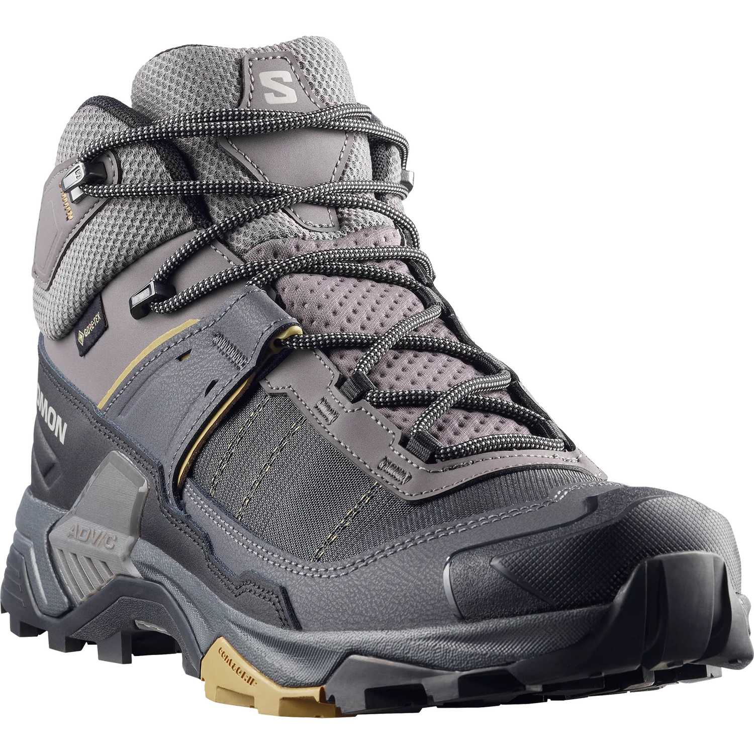Salomon X Ultra 5 Mid GORE-TEX Boots (Men's) - Dark Gull Grey/Asphalt/Willow