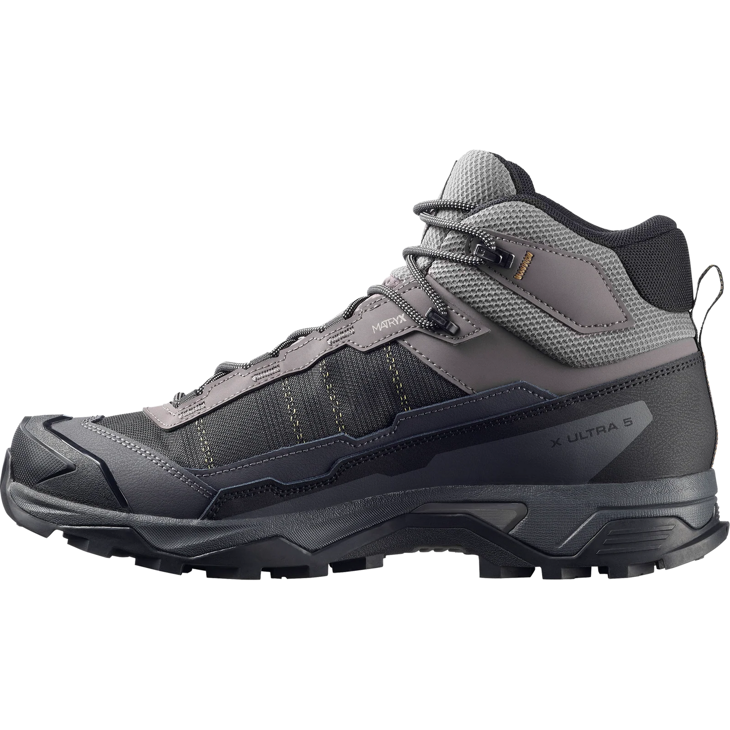 Salomon X Ultra 5 Mid GORE-TEX Boots (Men's) - Dark Gull Grey/Asphalt/Willow