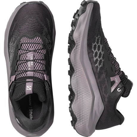 Salomon Ultra Glide 4 Shoes (Men's) - Black/Dark Gull Grey/Silver Cloud