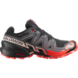 Salomon Speedcross 6 Gore-Tex Shoes (Men's) - Black/Fiery Red/Almond Milk