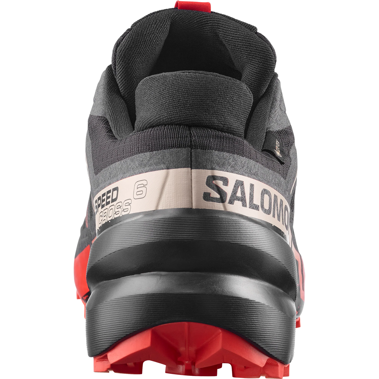 Salomon Speedcross 6 Gore-Tex Shoes (Men's) - Black/Fiery Red/Almond Milk
