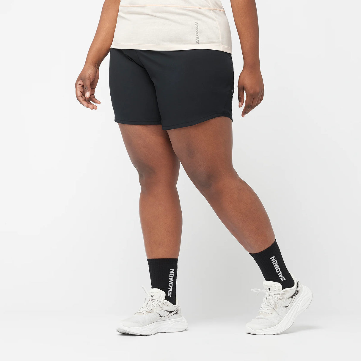 Salomon Cross 5" Shorts (Women's) - Deep Black - Find Your Feet Australia Hobart Launceston Tasmania