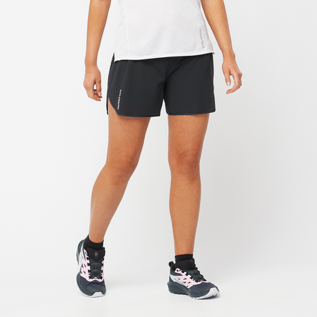 Salomon Sense Aero 5" Short (Women's) - Deep Black - Find Your Feet Australia Hobart Launceston Tasmania
