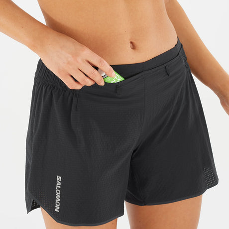 Salomon Sense Aero 5" Short (Women's) - Deep Black - Find Your Feet Australia Hobart Launceston Tasmania
