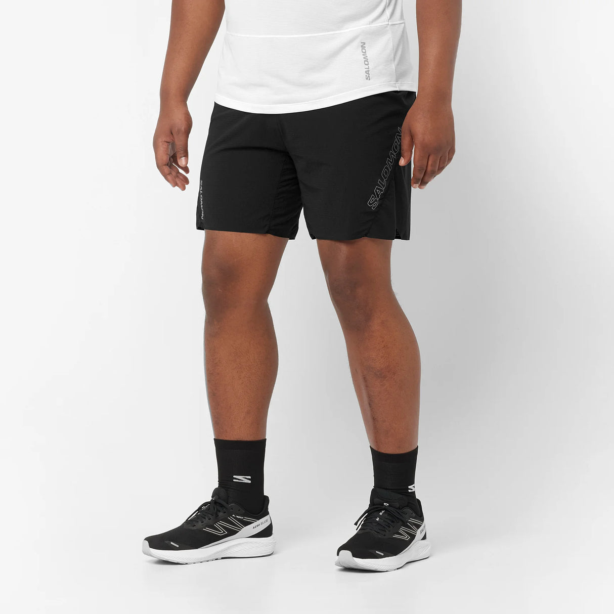 Salomon Sense Aero 7" Short (Men's) - Deep Black - Find Your Feet Australia Hobart Launceston Tasmania