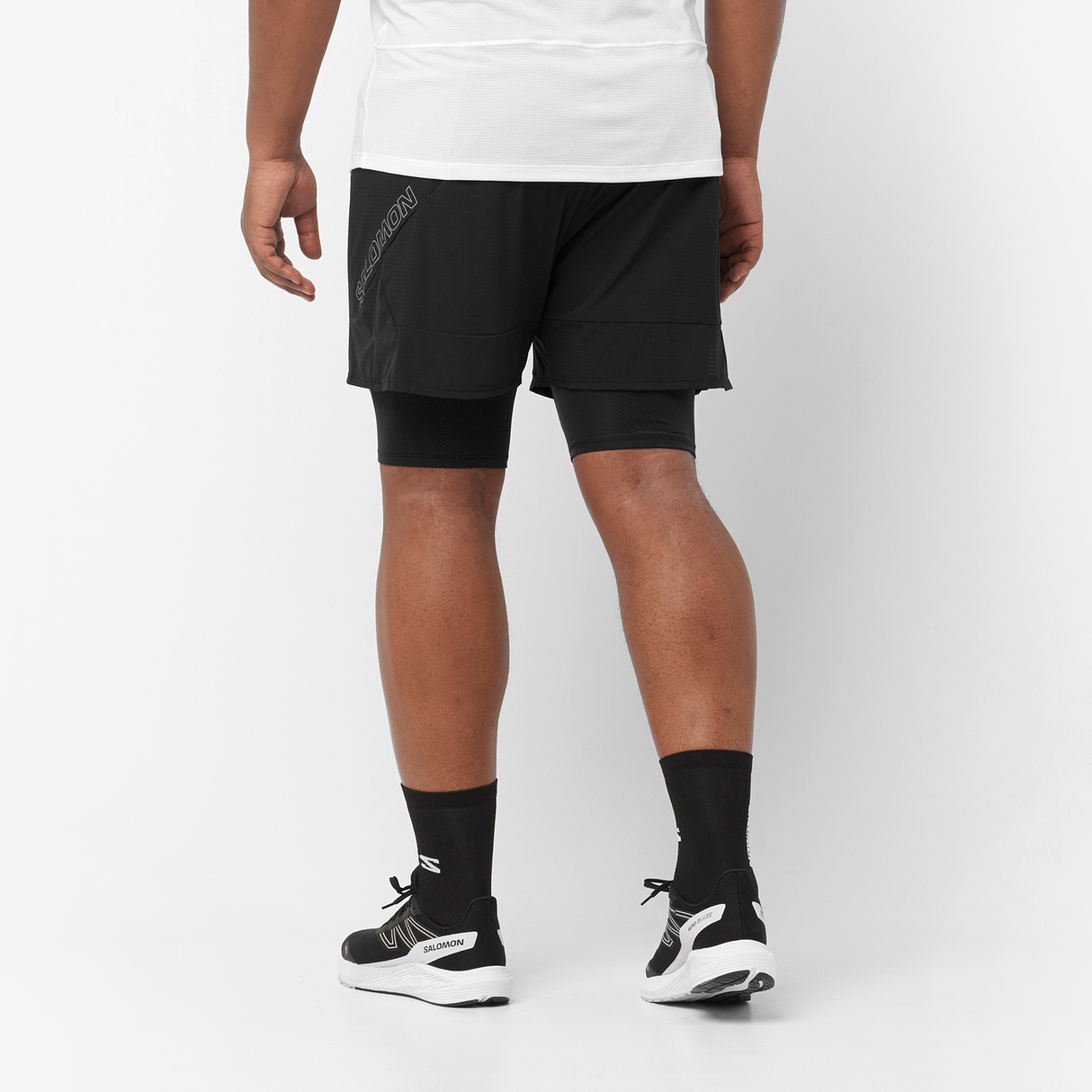Salomon Sense Aero 2 in 1 Short (Men's) - Black - Find Your Feet Australia Hobart Launceston Tasmania