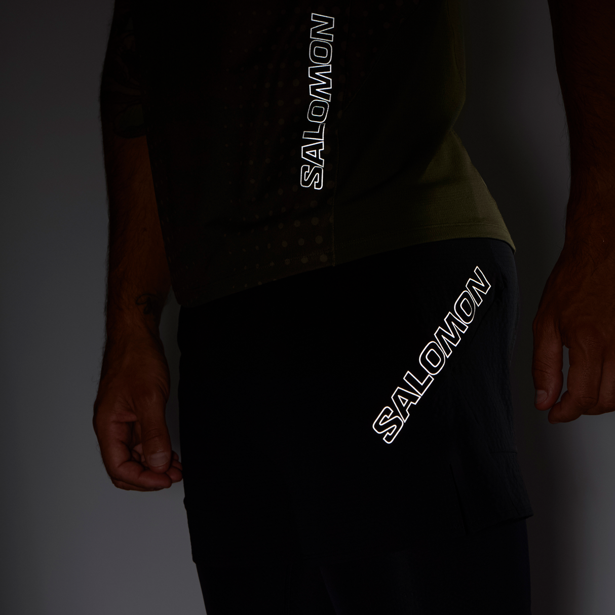 Salomon Sense Aero 2 in 1 Short (Men's) - Black - Find Your Feet Australia Hobart Launceston Tasmania