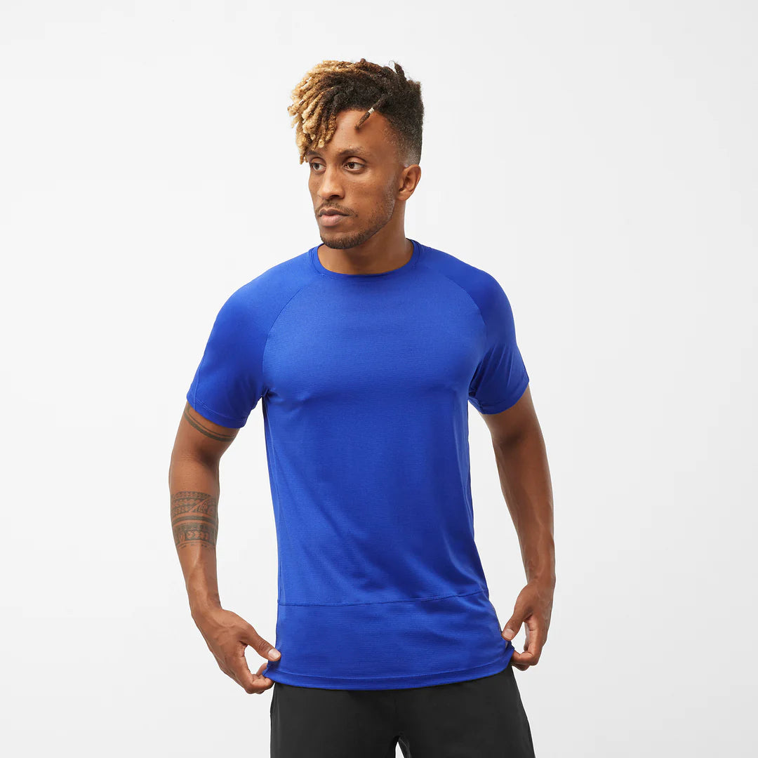 Salomon Cross Run SS Tee (Men's) - Surf The Web - Find Your Feet Australia Hobart Launceston Tasmania