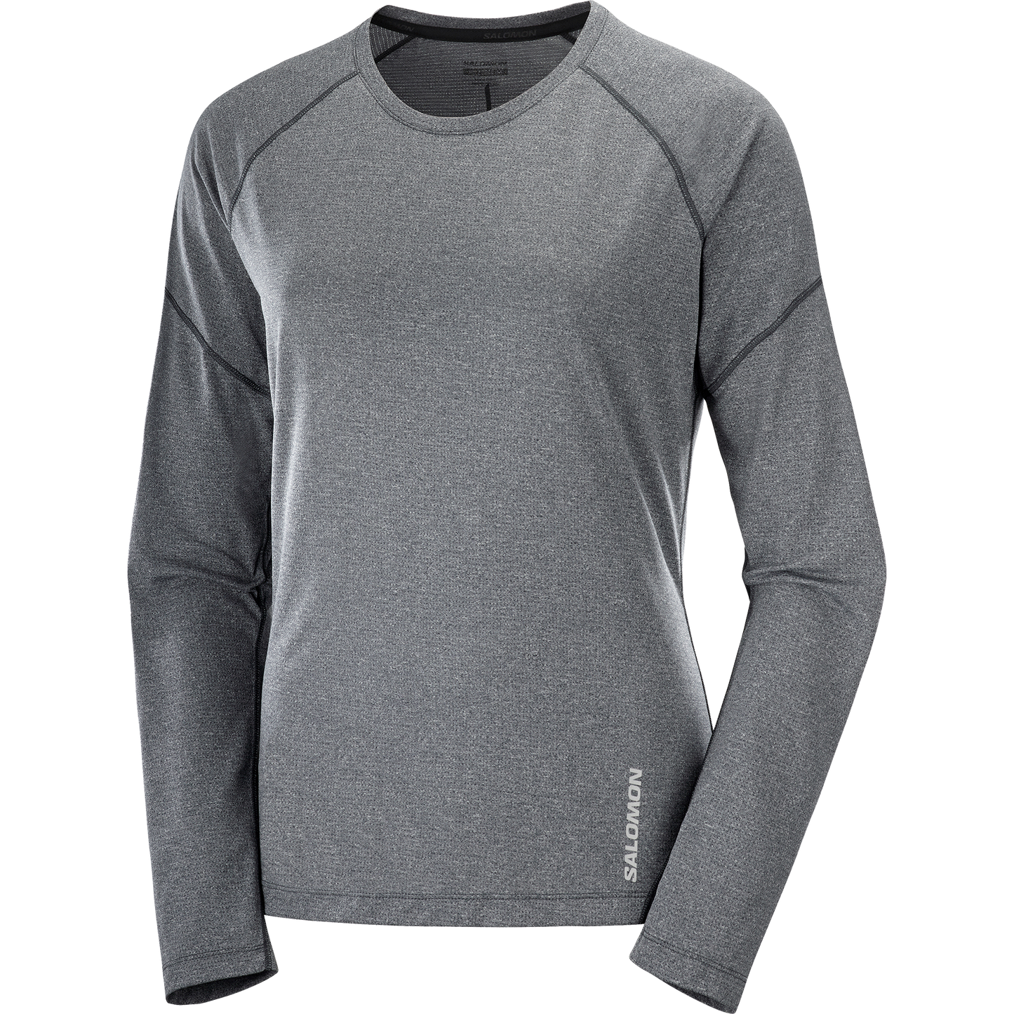 Salomon Cross Run LS Tee Women's - Deep Black/Heather - Find Your Feet Australia Hobart Launceston Tasmania