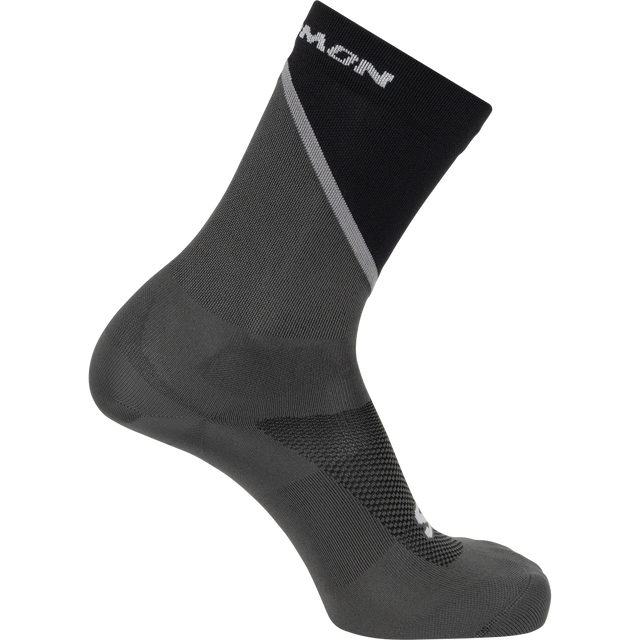 Salomon Pulse Crew Socks (Unisex) - Black/Monument/Magnet - Find Your Feet Australia Hobart Launceston Tasmania