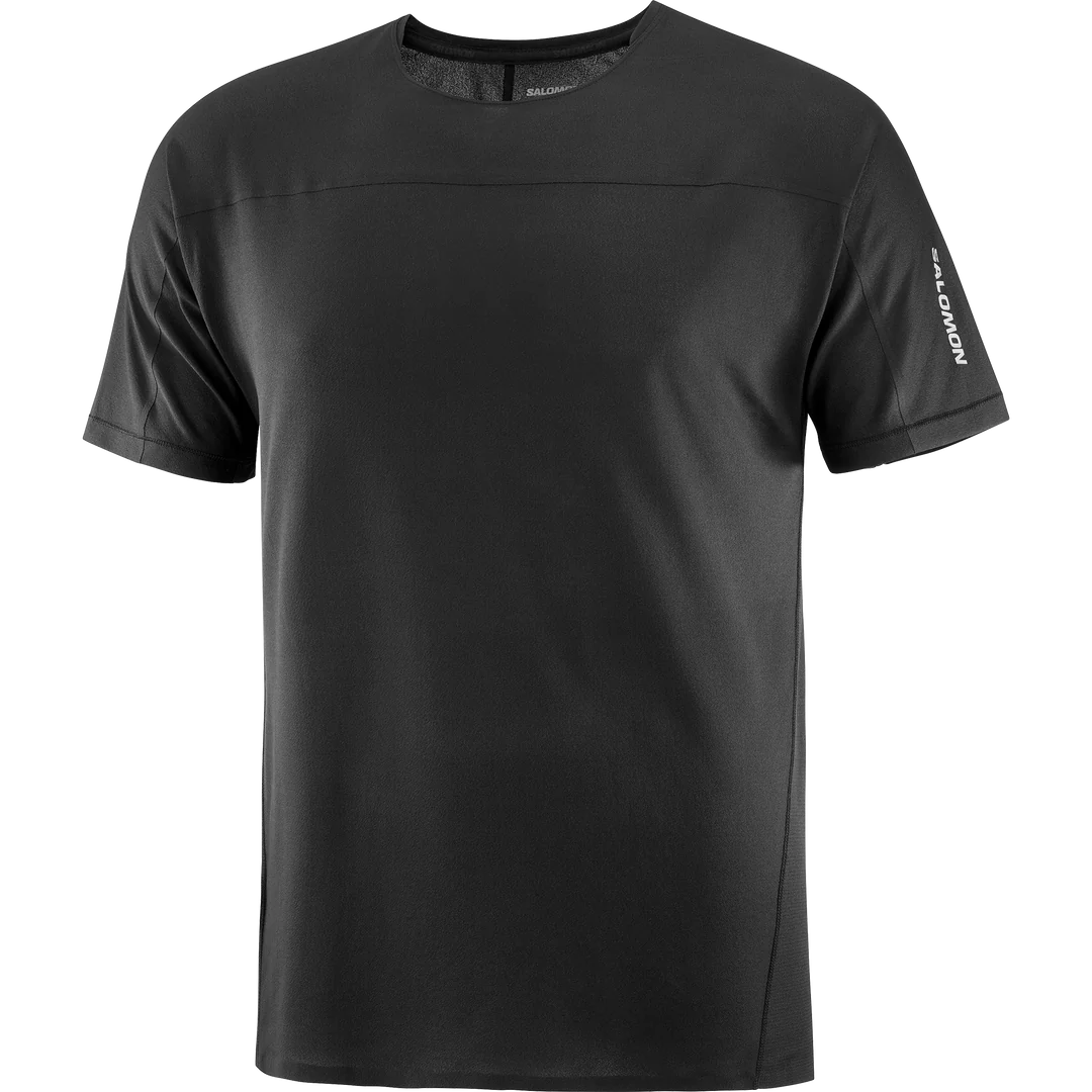 Salomon Sense Aero SS Tee (Men's) - Deep Black - Find Your Feet Australia Hobart Launceston Tasmania