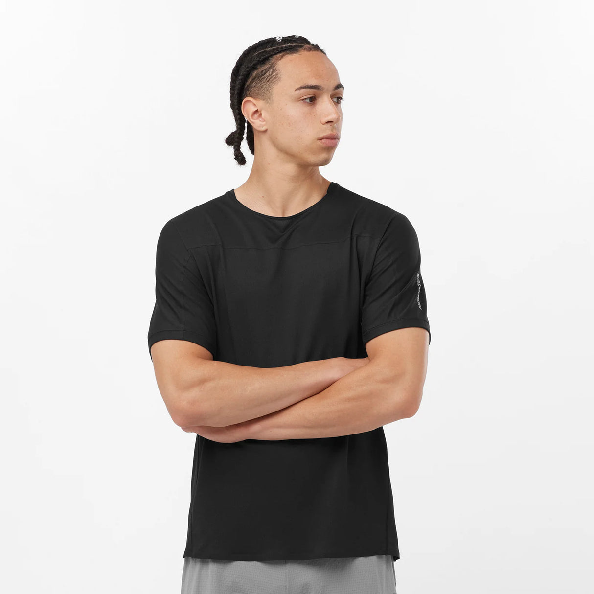 Salomon Sense Aero SS Tee (Men's) - Deep Black - Find Your Feet Australia Hobart Launceston Tasmania