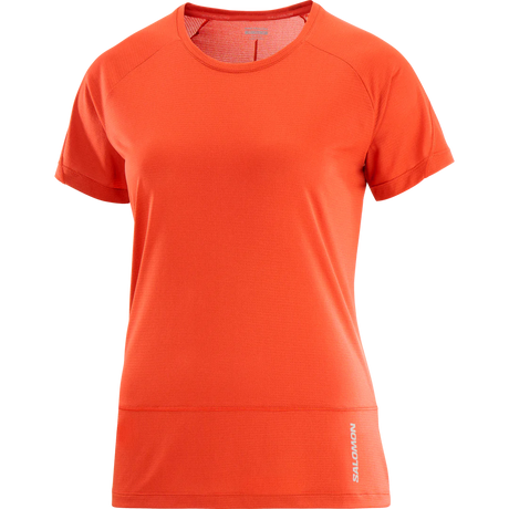 Salomon Cross Run SS Tee (Women's) - Cherry Tomato - Find Your Feet Australia Hobart Launceston Tasmania