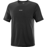 Salomon Shakeout Core Short Sleeve Tee (Men's) - Deep Black - Find Your Feet Australia Hobart Launceston Tasmania