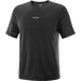 Salomon Shakeout Core Short Sleeve Tee (Men's) - Deep Black - Find Your Feet Australia Hobart Launceston Tasmania