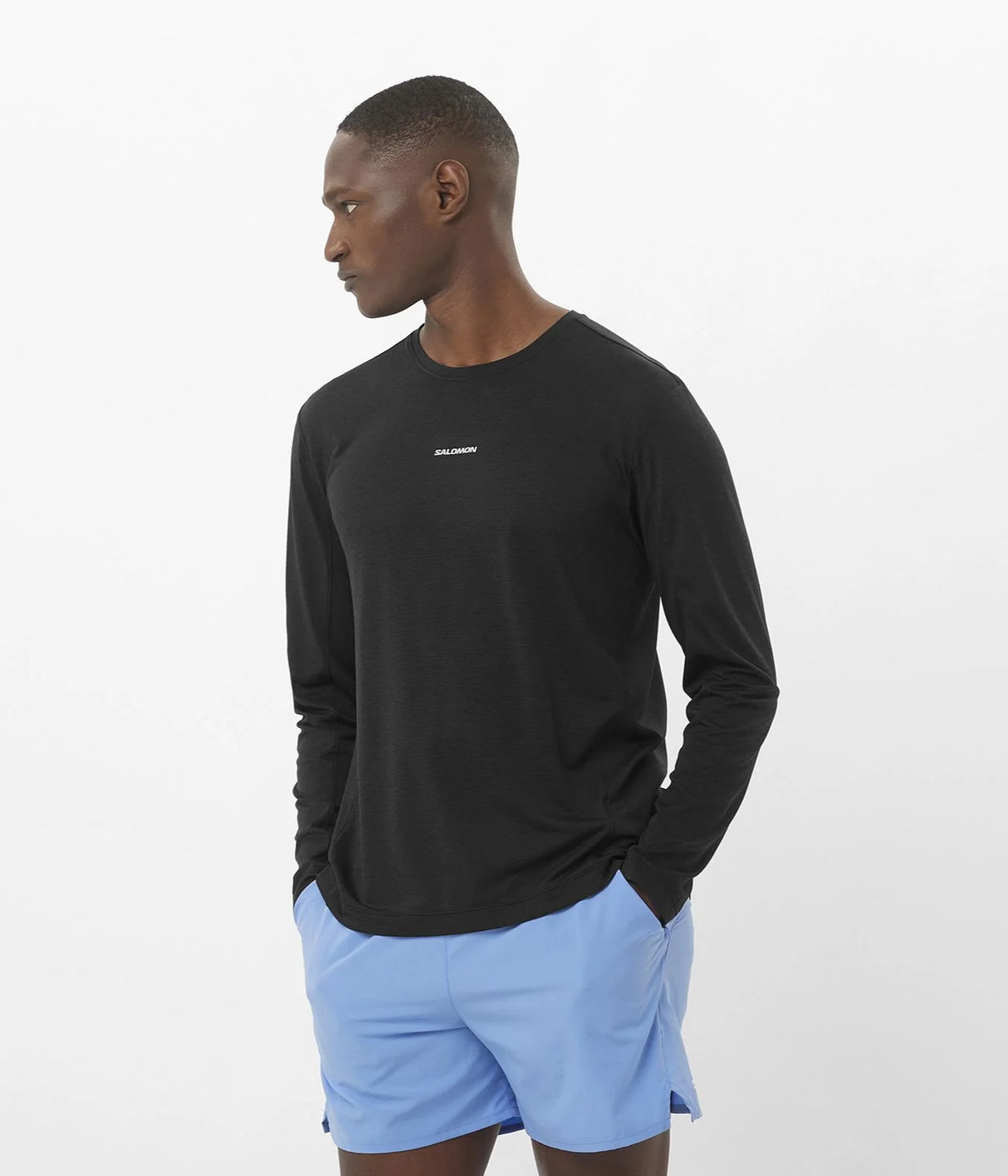 Salomon Shakeout Core Long Sleeve Tee (Men's) - Deep Black