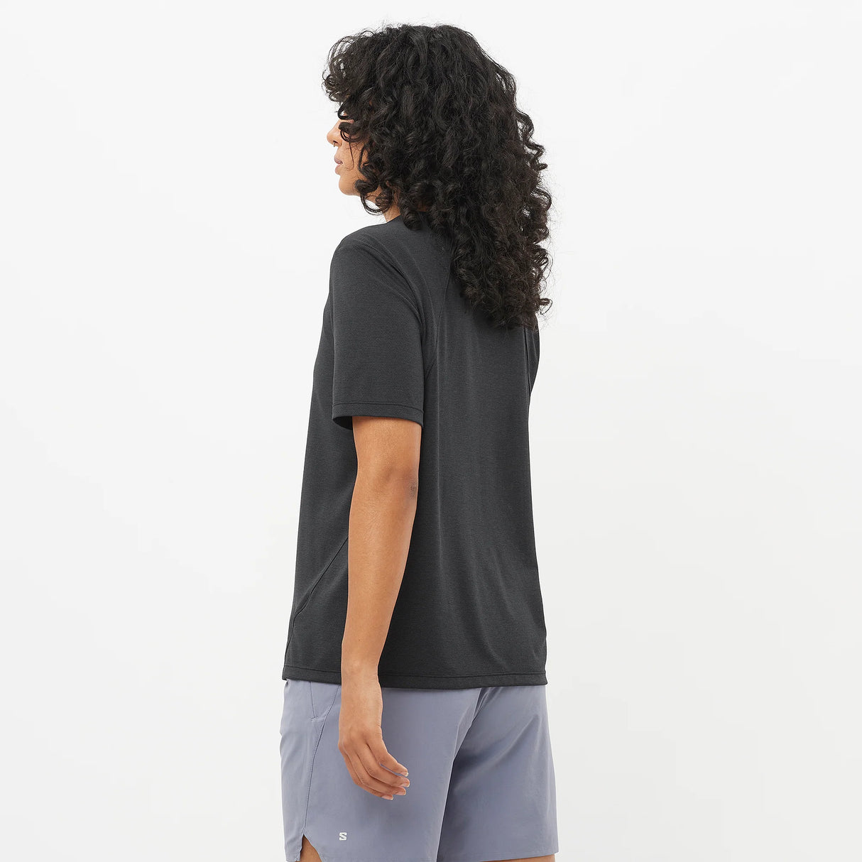 Salomon Shakeout Cross Short Sleeve Tee (Women's) - Deep Black - Find Your Feet Australia Hobart Launceston Tasmania