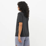 Salomon Shakeout Cross Short Sleeve Tee (Women's) - Deep Black - Find Your Feet Australia Hobart Launceston Tasmania