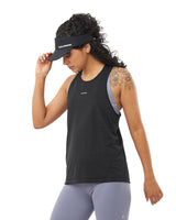 Salomon Shakeout Core Tank (Women's) - Deep Black