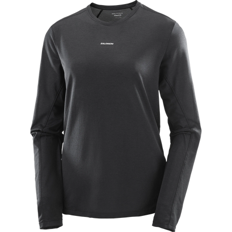 Salomon Shakeout Core Long Sleeve Tee (Women's) - Deep Black