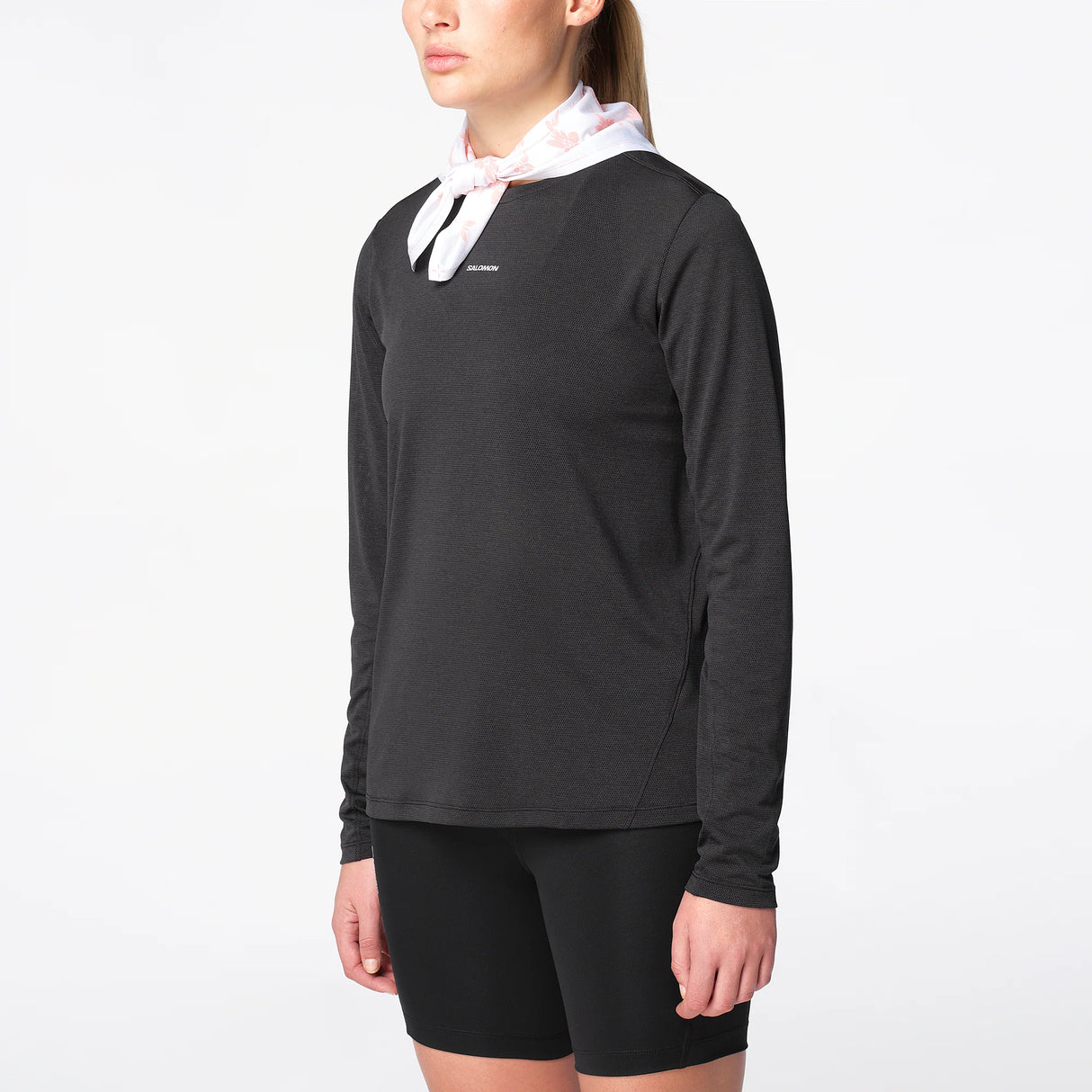 Salomon Shakeout Core Long Sleeve Tee (Women's) - Deep Black