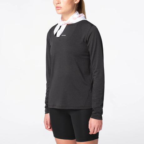 Salomon Shakeout Core Long Sleeve Tee (Women's) - Deep Black