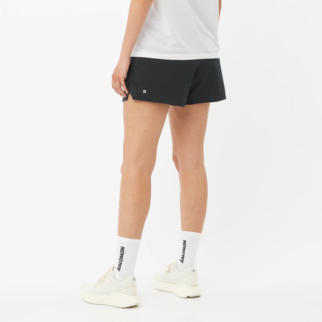Salomon Shakeout Core 4" Shorts (Women's) - Deep Black - Find Your Feet Australia Hobart Launceston Tasmania