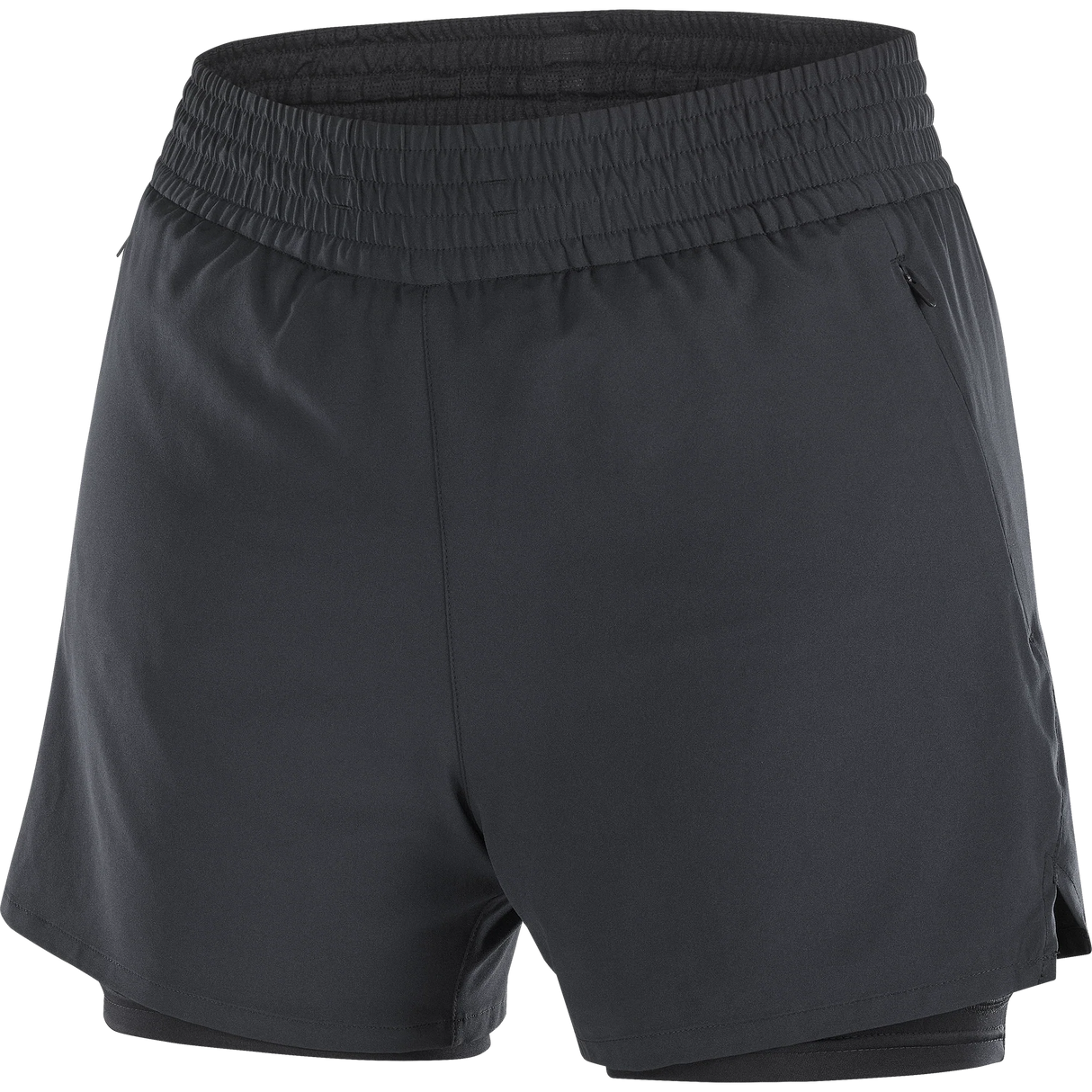 Salomon Shakeout 2 In 1 4" Shorts (Women's) - Deep Black