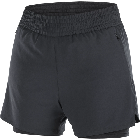 Salomon Shakeout 2 In 1 4" Shorts (Women's) - Deep Black