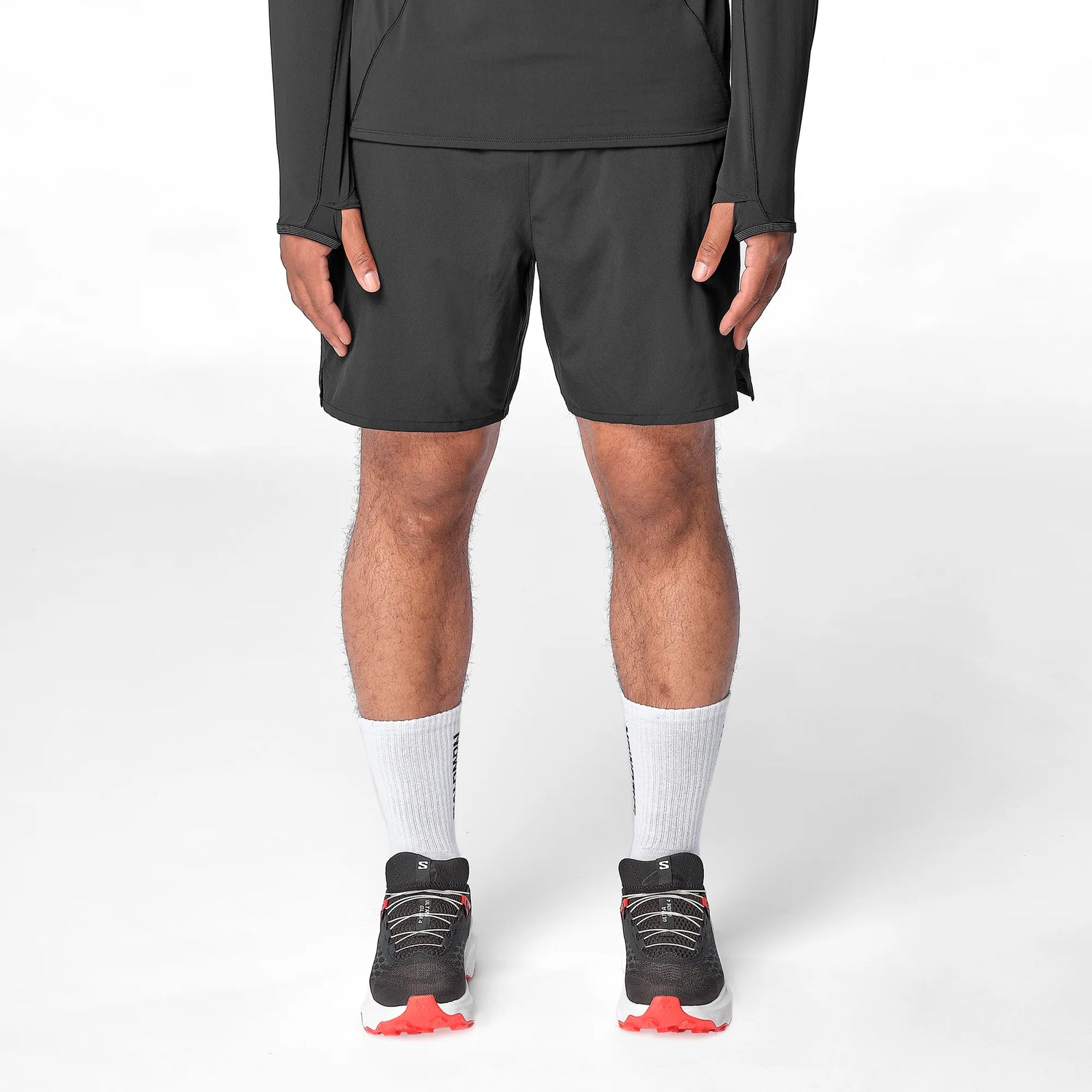 Salomon Shakeout 2 In 1 7" Shorts (Men's) - Deep Black