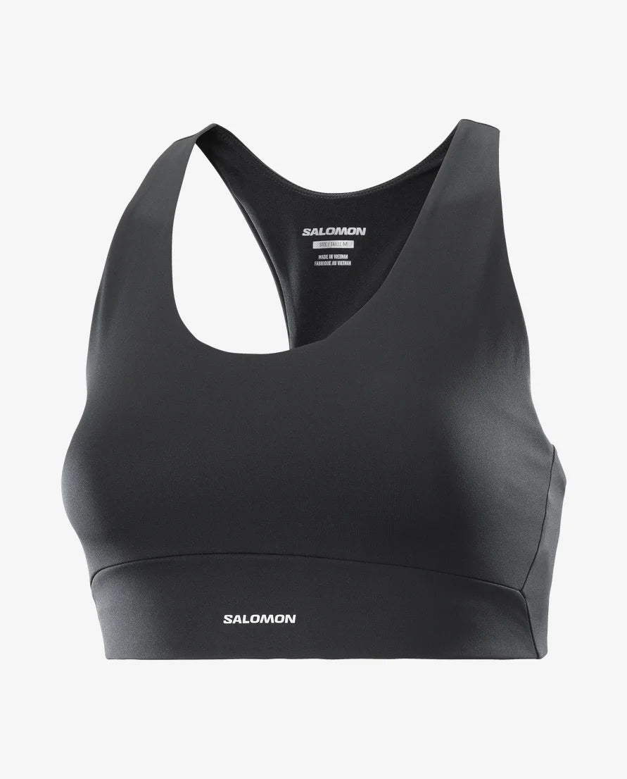 Salomon Shakeout Core Bra (Women's) - Deep Black - Find Your Feet Australia Hobart Launceston Tasmania