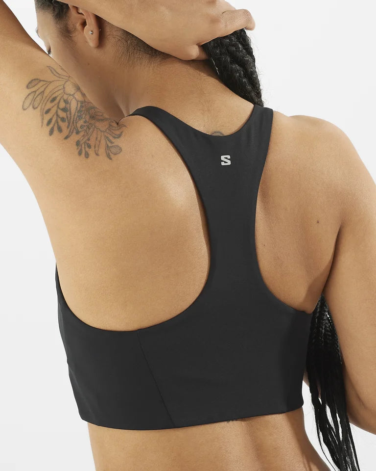 Salomon Shakeout Core Bra (Women's) - Deep Black - Find Your Feet Australia Hobart Launceston Tasmania