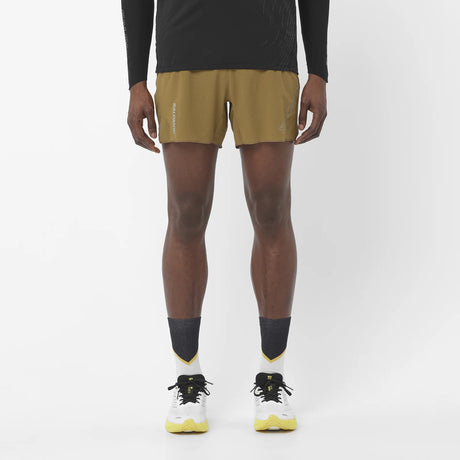 Salomon Sense Aero 5" Shorts (Men's) - Brilliant Olive - Find Your Feet Australia Hobart Launceston Tasmania