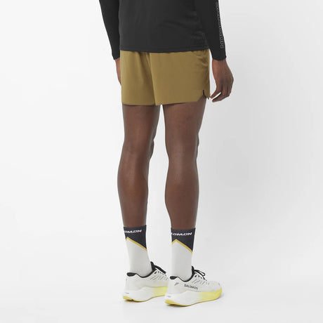 Salomon Sense Aero 5" Shorts (Men's) - Brilliant Olive - Find Your Feet Australia Hobart Launceston Tasmania