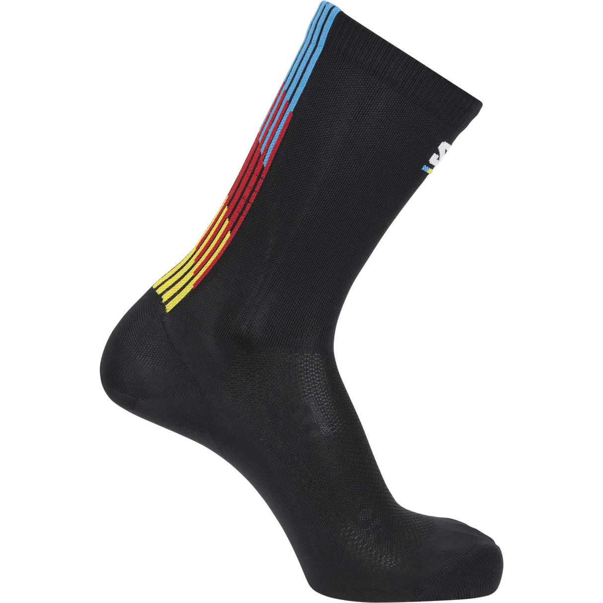 Salomon Pulse Race Flag Crew Socks (Unisex) - Black - Find Your Feet Australia Hobart Launceston Tasmania