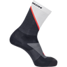 Salomon Pulse Crew Socks (Unisex) - Icicle/Nine Iron/Neon Flame - Find Your Feet Australia Hobart Launceston Tasmania