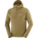 Salomon Sense Aero Hybrid Half Zip Hoodie (Men's) - Brilliant Olive - Find Your Feet Australia Hobart Launceston Tasmania