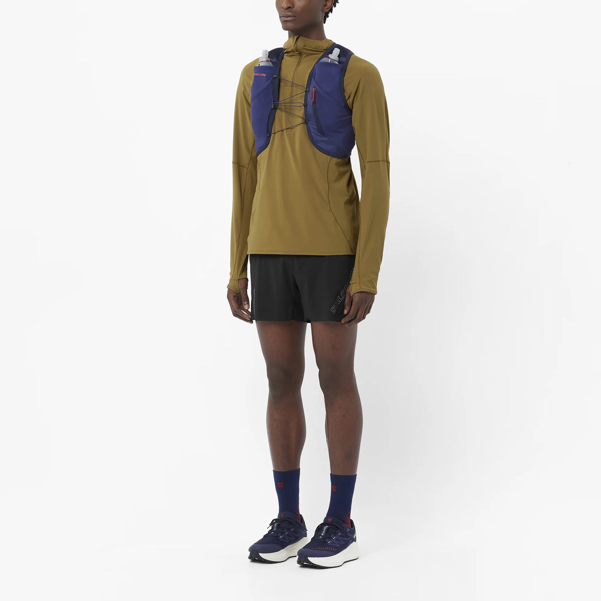 Salomon Sense Aero Hybrid Half Zip Hoodie (Men's) - Brilliant Olive - Find Your Feet Australia Hobart Launceston Tasmania