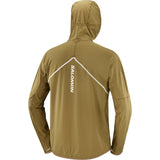 Salomon Sense Aero Hybrid Half Zip Hoodie (Men's) - Brilliant Olive - Find Your Feet Australia Hobart Launceston Tasmania