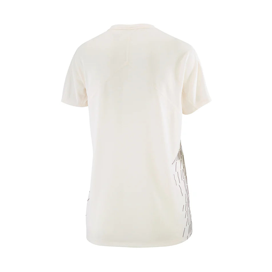 Salomon Sense Aero Short Sleeve Tee GFX (Women's) - SS - Whisper White - Find Your Feet Australia Hobart Launceston Tasmania